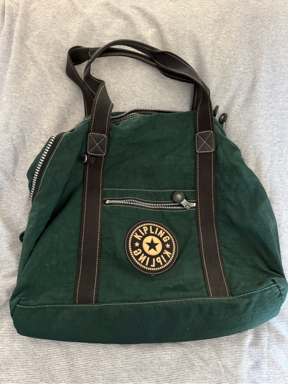 Vintage Kipling Art M Travel Tote Bag 💚